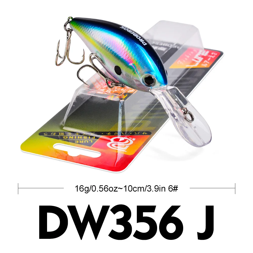 PROBEROS Rasselnder Crankbait 10cm-16g Schwimmender Angelköder Lauter Harter Köder Künstlicher Wobbler Weitwurf-Bass-Swimbait – Detail 5