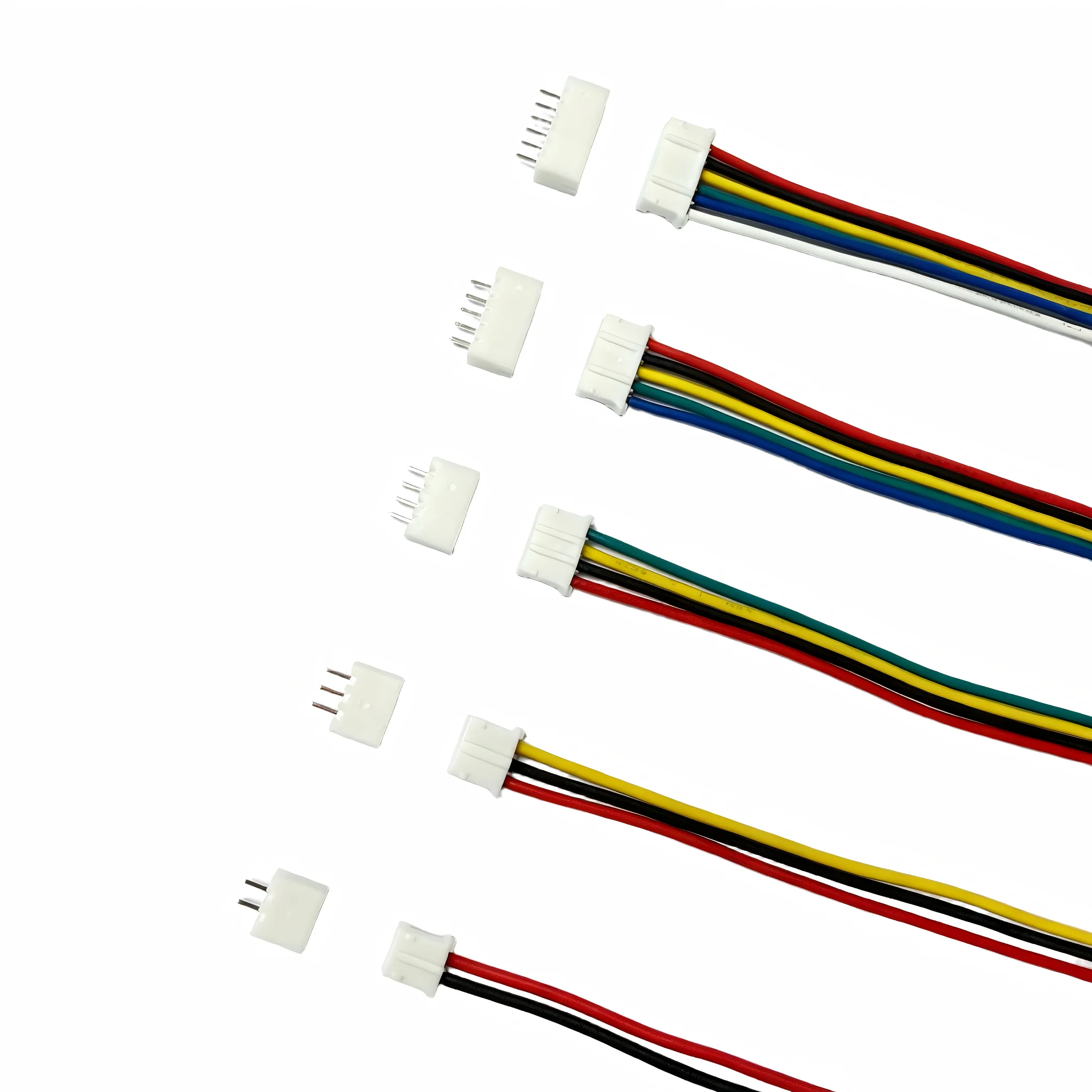 10Set PH2.0 Connector Female Housing 10/20/30cm Wire Cable+Male Pin 2/3/4/5/6/7/8/9/10/12P PCB Wafer Headers