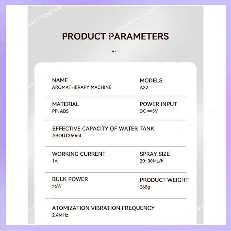 N83R Essential Oil Diffuser Volcano Fire Diffuser Humidifier Cool Mist Humidifier 7 Colors Light For Room Office A