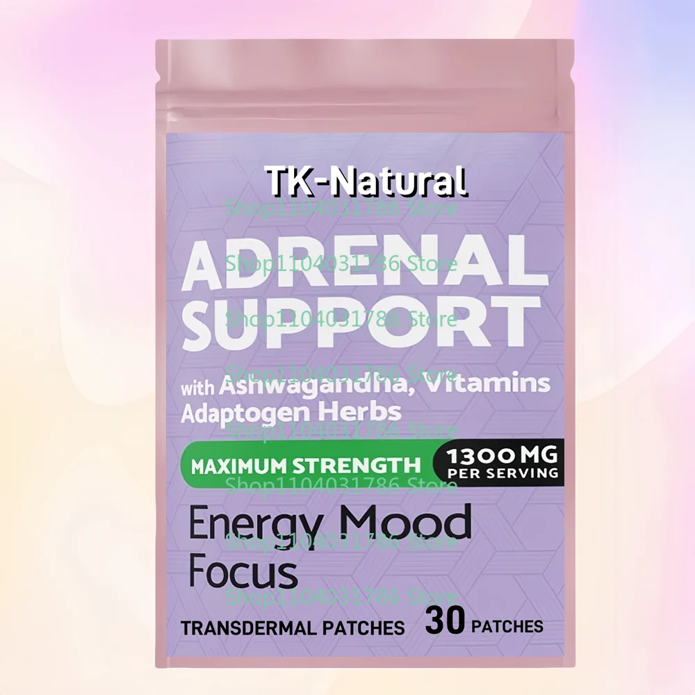 

30 трансдермальных пластырей для поддержки надпочечников с родиолой розовой для естественной энергии, снятия усталости и улучшения настроения
