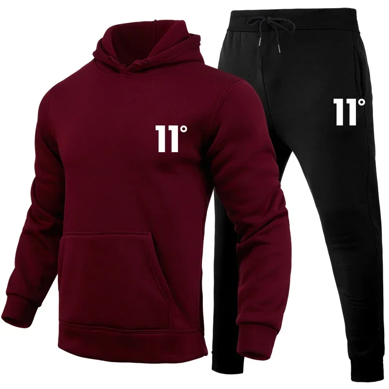 แฟชั่นกลางแจ้งผู้ชายกีฬาทุกวัน Jogging ขายร้อนผู้ชาย Hooded ชิ้นเดียวกีฬาและ Sweatpant Man ชุด