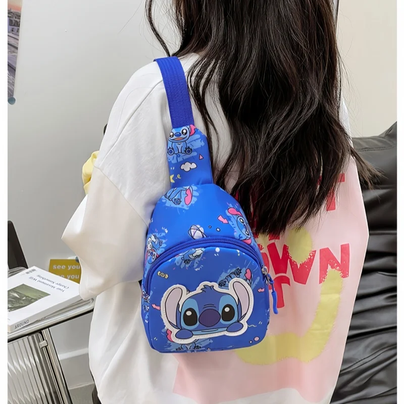 Adorable Anime Stitch 18*14*6cm Patterned Cross Body Bag for Fashion Loving Girls