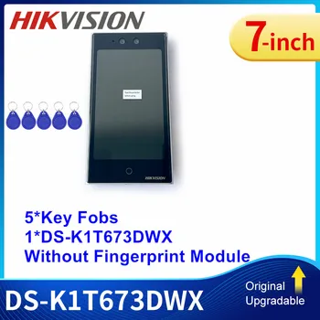 Hik vision ip video türklingel DS-K1T673DWX 7 zoll wifi gesichts zugang terminal smart video tür telefon finger abdruck modul DS-KAB673-FB