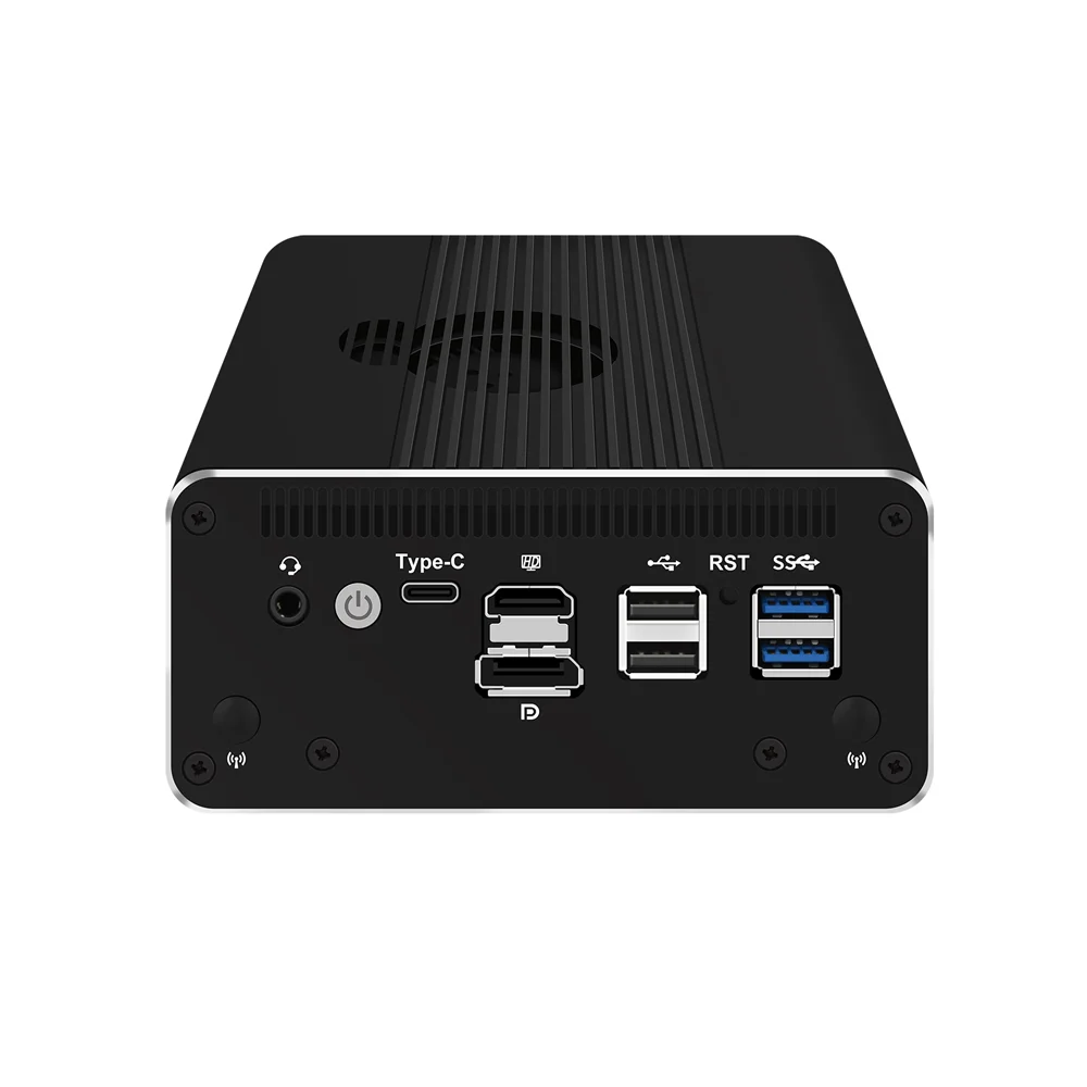 HUNSN-Micro Firewall Appliance, Mini PC,Router PC,Core I3, I5, I7, RJ51, HDMI, DP, Tipo-C para Dados e Display, 8x2.5 GHz, I226-V