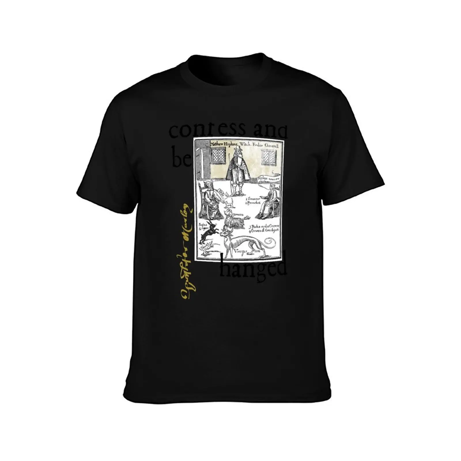 Confess and be Hanged - Christopher Marlowe T-Shirt Plus Size Basic Short Sleeve Top T-Shirt