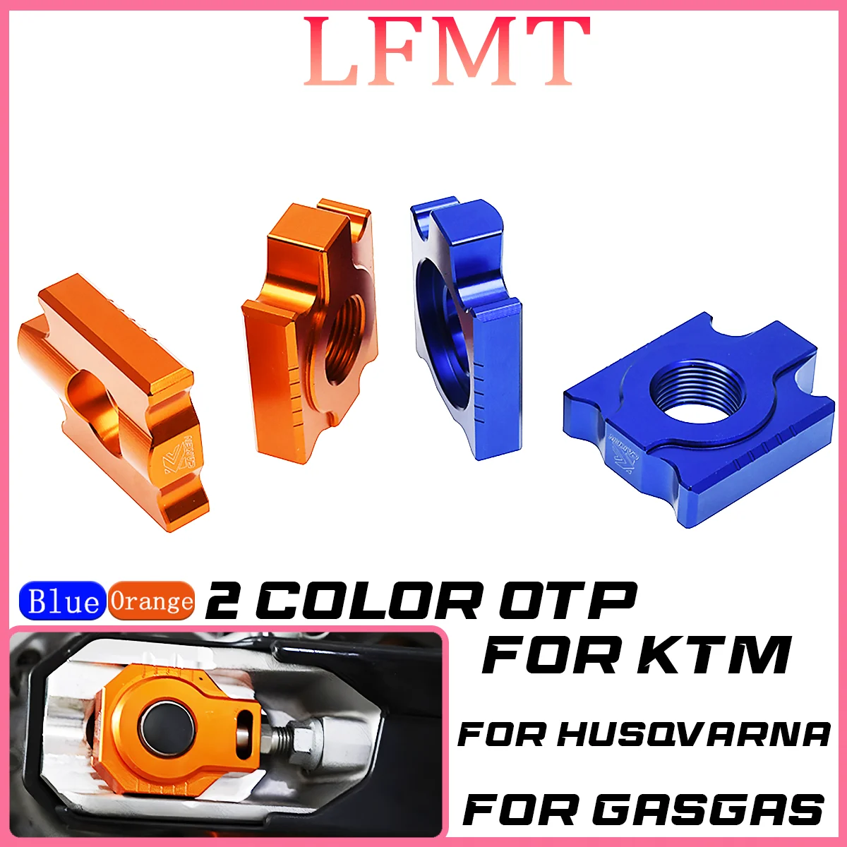 

Motorcycle 20mm CNC Rear Chain Adjuster Axle Blocks For KTM SX SXF XC XCF XCW XCWF EXC EXCF For Husqvarna TC FC TE FE 2008-2022