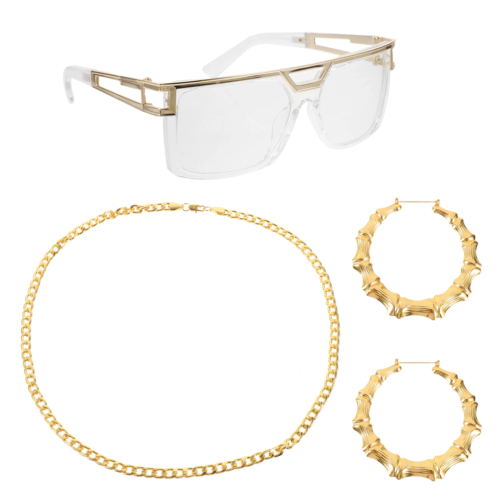 

Bracelets Retro Clothing Props Necklace Fashion Rapper Costume Accessories Men and Women