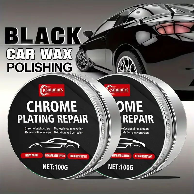 Black Car Wax – Universal Scratch Repair, Polishing & Rust Prevention, Enhanced Shine, Anti-Aging Care for Black Vehicles
