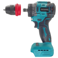 PATUOPRO 2 In 1 Cordless Electric Drill Screwdriver 10MM Rechargeable Driver Home Power Tools For Makita 18V Battery(No Battery)