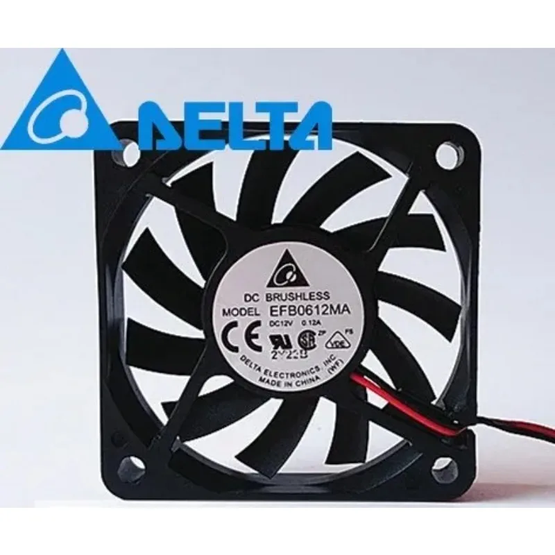 

EFB0612MA 6010 60 мм 60*60*10 мм Ультратонкий охлаждающий вентилятор для Delta