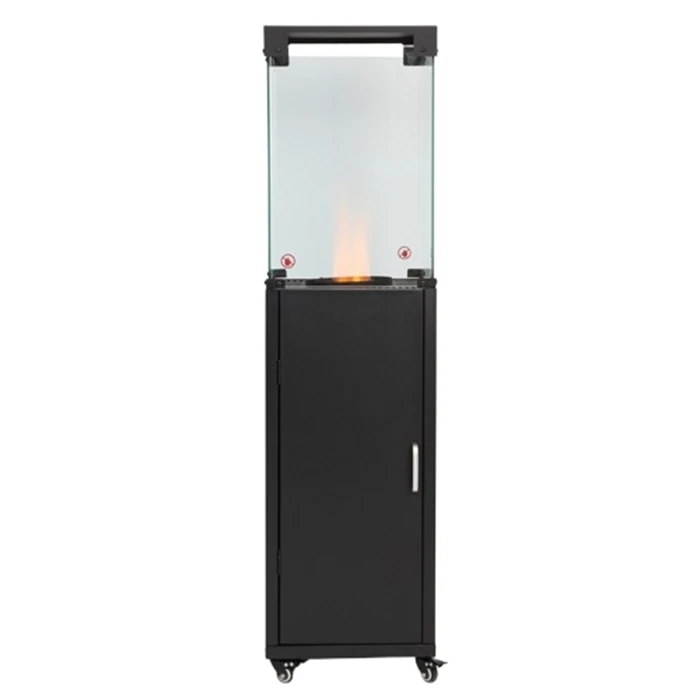 Stand Portable Propane 8kW Gas Patio Heater with Glass Window for Garden Terrace