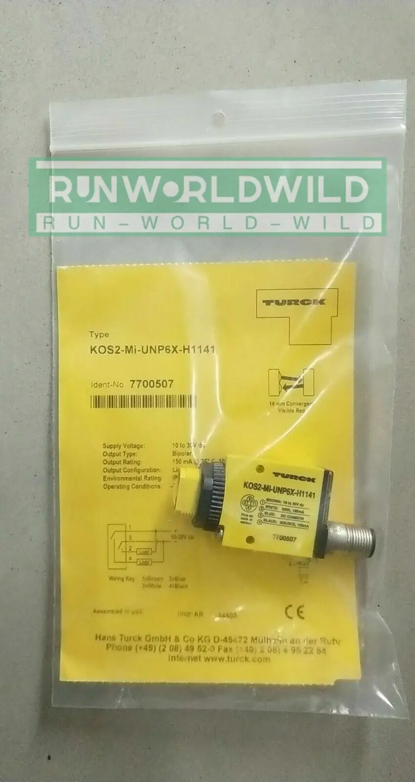 1pcs new TURCK KOS2-MI-UNP6X-H1141