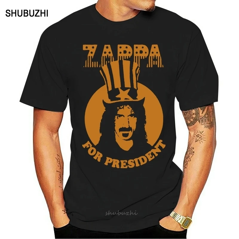 Frank Zappa  Zappa For President T Shirt men cotton tshirt summer brand teeshirt euro size