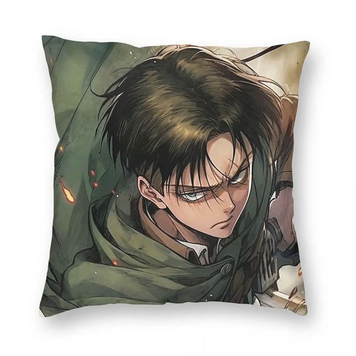 Adventure Anime Attack On Titan Square Pillowcase Pillow Cover Cushion Decor Comfort Throw Pillow for Home Living Room