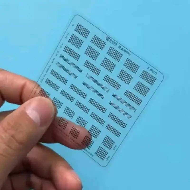 F-IPLCD Green Oil BGA Reballing Stencil Premium 6 in 1 for Phone Series Accurate CPU Motherboard Repair Electronics Workshop