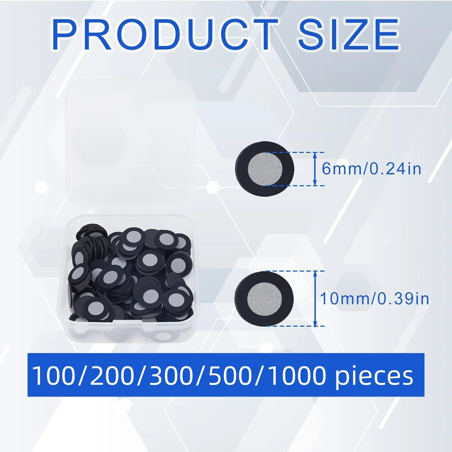 100-1000 Stück 3D-Magnetische Tracking-Punkte für Scanner, innen 6,0 mm, außen 10 mm, Scan-Referenzpunktmarker für 3D-Scanning – Detail 8