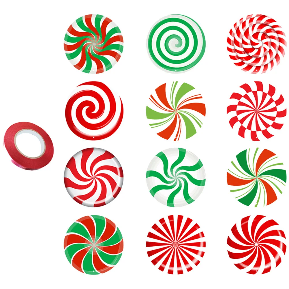 

1Set Christmas Candy Hanging Pendant Plastic Colorful Xmas Tree Decorations Reusable Xmas Party Supplies Hanging Tree Candy