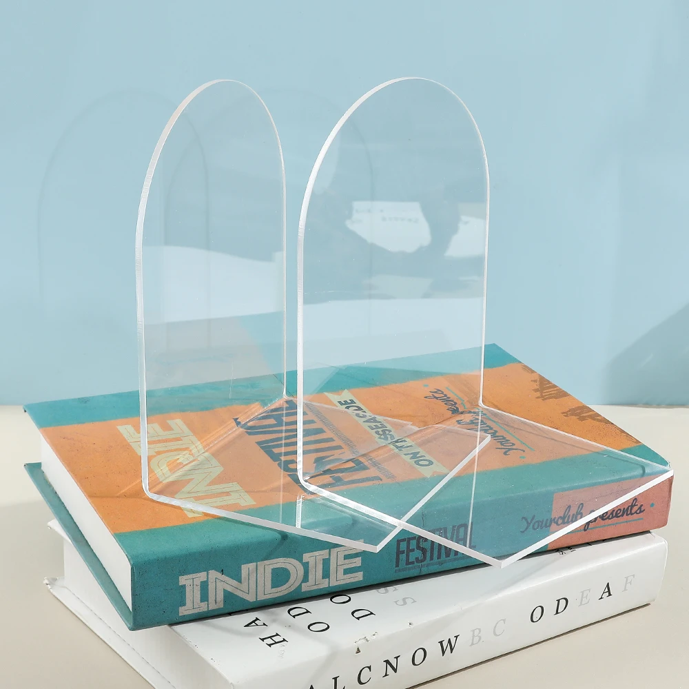 Imagem -06 - Incolor e Clear Book Termina para o Homem e a Mulher Coleção Office Desktop Home Iron Bookends para os Amantes do Livro Escritório Fornecedor