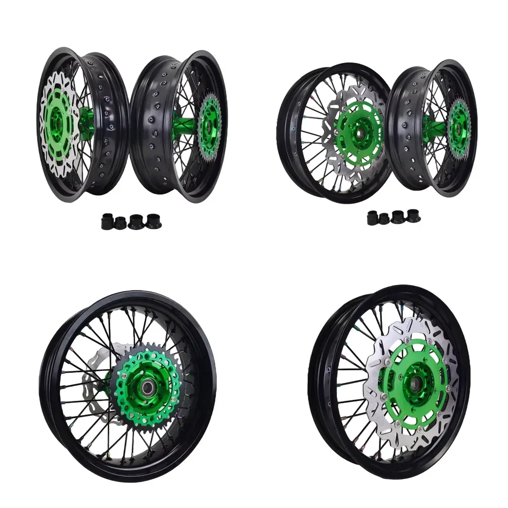 【2026 New Design】 17 Inch Motorcycle Motard Spoke Rim 36 Holes Supermoto Wheels Motorcycle Wheels for KX 250F 450F