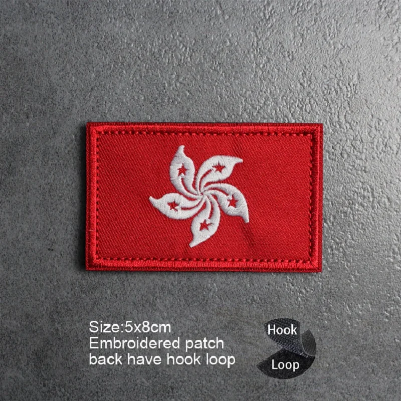 Exquisite Embroidery Bold Badge Fair and Square Armband for Public Backpack Hook Loop Clothing Patch