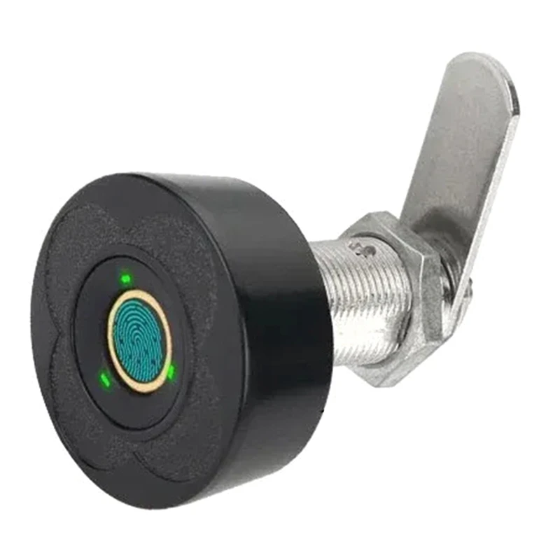 قفل درج ذكي بالكامل ببصمة الإصبع - أمان خزانة إلكتروني مزدوج الباب مناسب لخزائن الأحذية وصناديق البريد