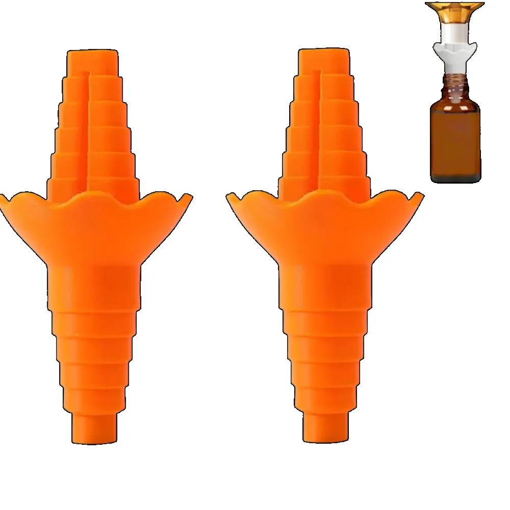 Mess Free Leak Proof Universal Bottle Emptying Kit Liquid Transfer Connector Reusable Bottle Funnel for Shampoo Lotion Soap