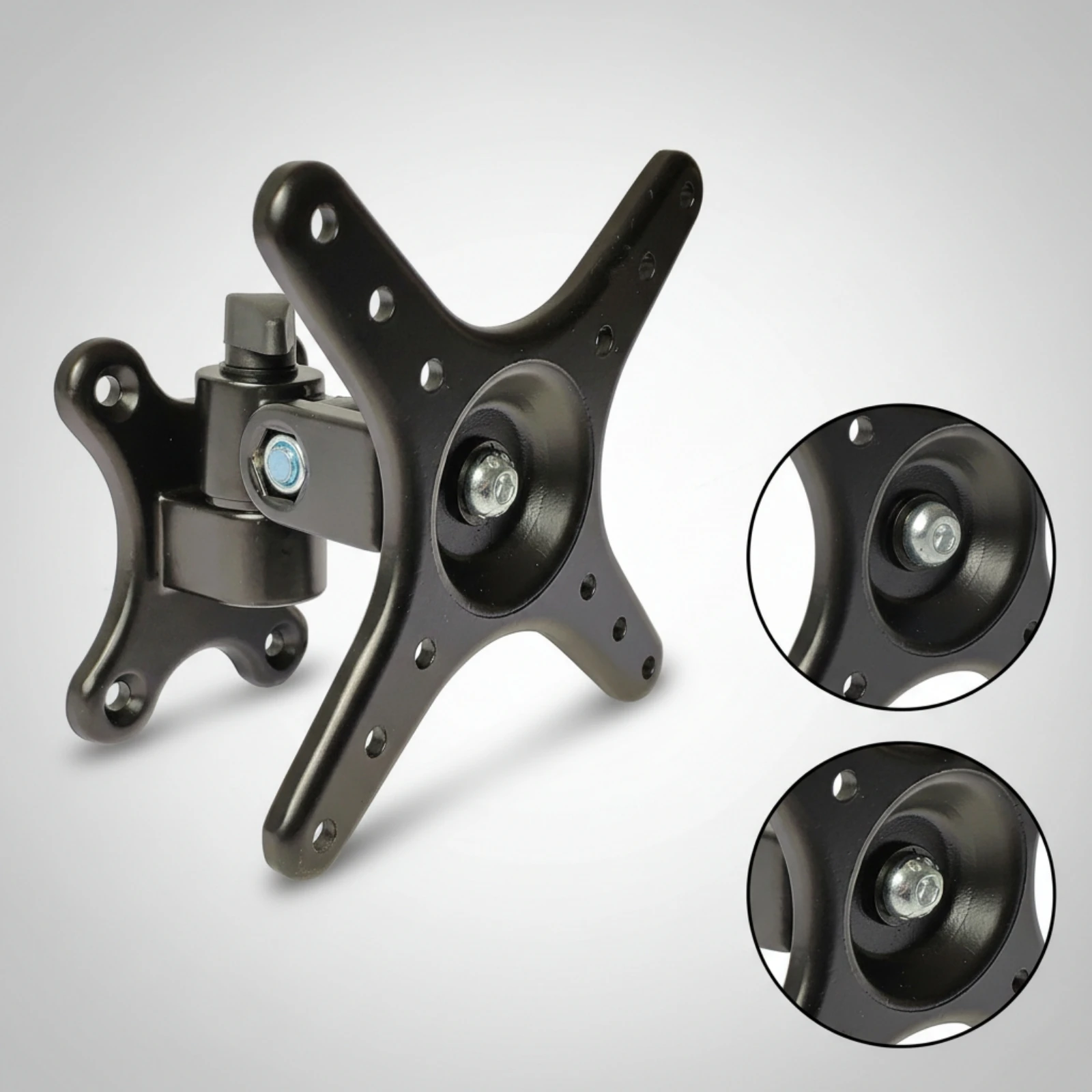 Monitor Wall Mount Adjustable Monitor Wall Bracket Space-Saving Slim-Fit for Home Office, Studio