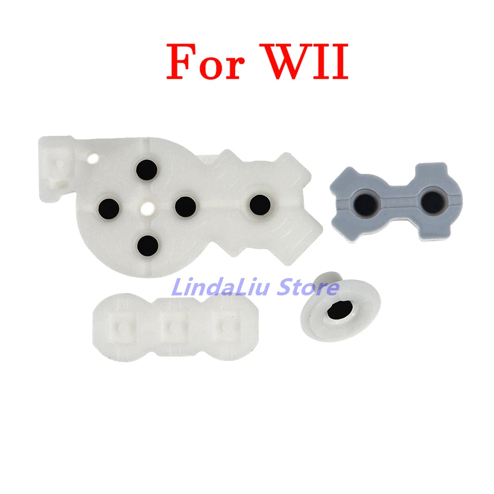 1 セット交換用右ハンドル導電性ゴムパッド Wii ゲームコントローラーボタン用