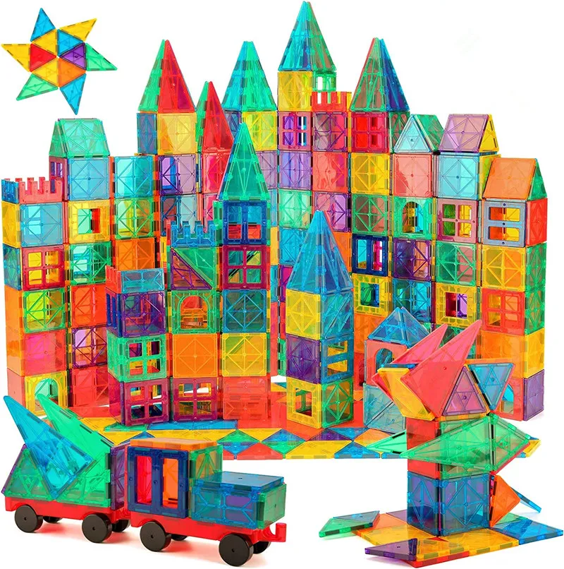 Décennie s de construction magnétiques pour enfants, jouet de bricolage, nuit magnétique, carreaux, Montessori, jouets magnétiques, cadeau pour enfants, 1PC