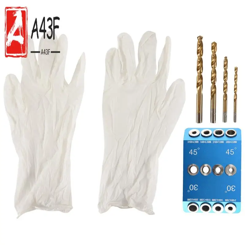 

A43F-30 45 90 Degree Angled Drill Guide Jig,Metal Drill Jig For Multi-Angle Drilling,For Cable Railing Lag Screw Kit