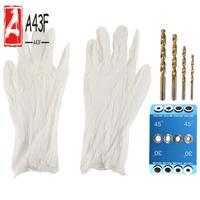 A43F-30 45 90 Degree Angled Drill Guide Jig,Metal Drill Jig For Multi-Angle Drilling,For Cable Railing Lag Screw Kit