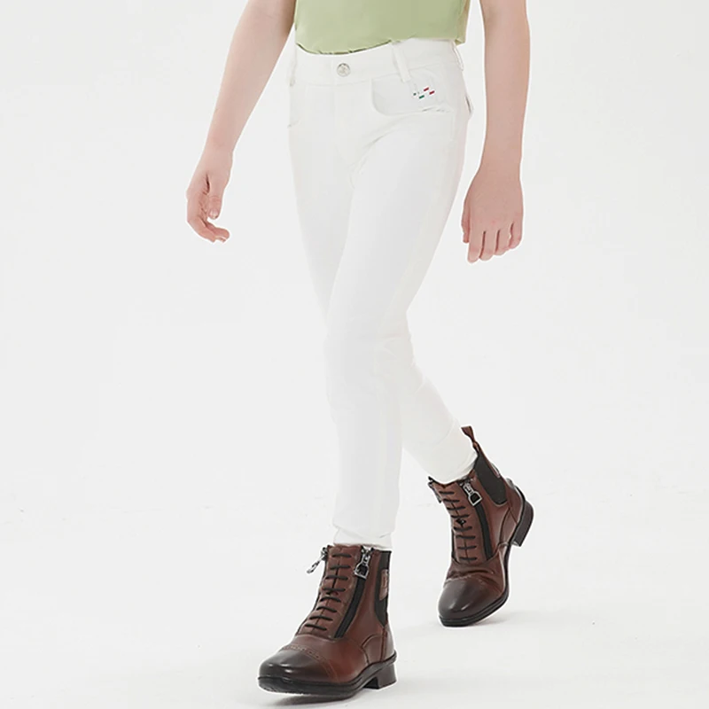 المؤخرات للأطفال، المؤخرات الصيفية الرقيقة جدًا للجنسين، سراويل الفروسية المصنوعة من السيليكون غير القابلة للانزلاق، ملابس الفروسية الاحترافية المقاومة للاهتراء من السيليكون المسامي