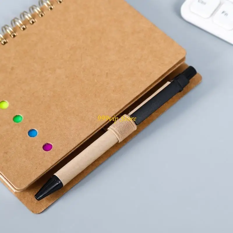 C90C 3PCSスティッキーノート付き小さな裏地のノートブックページマーカーインデックスタブ