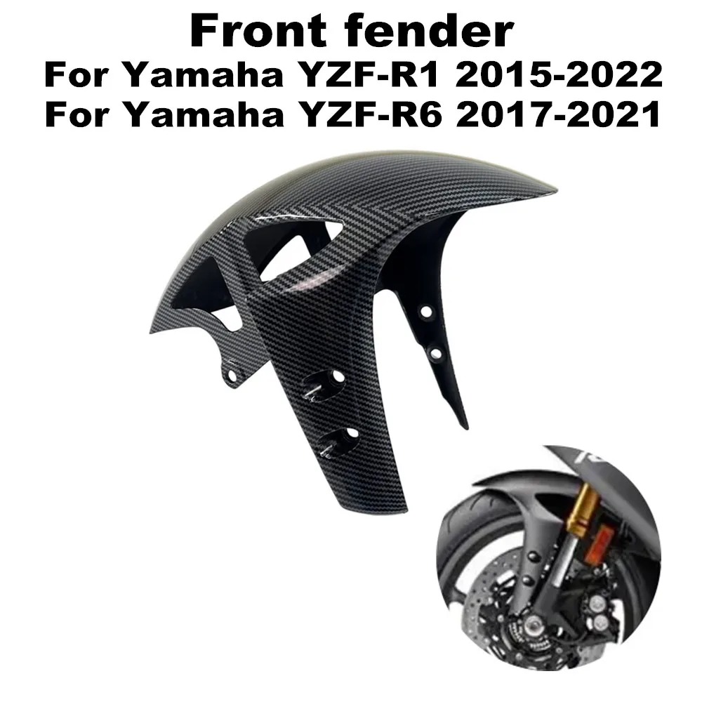 

Motorcycle Front Fender For Yamaha YZF-R1 YZFR1 2015-2022 YZF-R6 YZFR6 2017-2021 MT-10 MT10 2016-2018 ABS Splash Guard Fairing