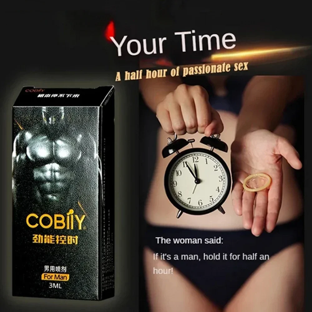 Sex Delay Spray for Men Penis Anti-Premature Ejaculation Male Erection Prolong Amplify Enlargement 60 Minutes Flirt Products