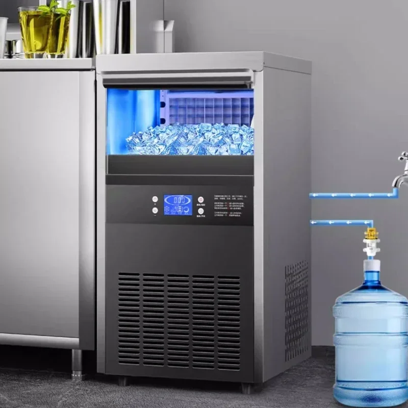 

Домашний электрический коммерческий льдогенератор, льдогенератор, большой и маленький автоматический кубик, магазин чая с льдом и молоком, КТВ, большой