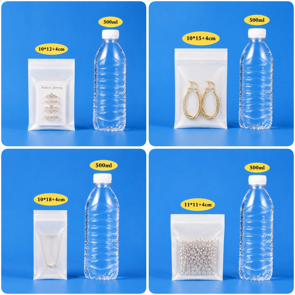 Umweltfreundliche, biologisch abbaubare Glasin-Papiertüten, halbtransparente Tasche, selbstklebende Umschläge, für Datenkabel, Kleidung, Accessoires – Detail 6