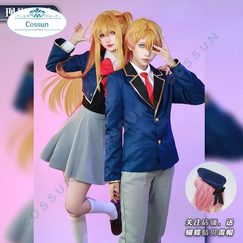 

COSSUN Amine OSHI NO KO Hoshino Rubii/Akua Cosplay Costume Halloween outfits Women Men New Suit Uniform