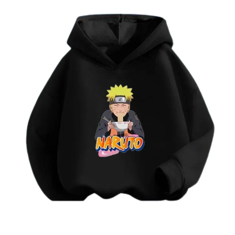 Tops 2 to 12 Year Baby Clothes Boy Outerwear Naruto Hoodie Sweatshirt for Children Girl 2024 Spring Clothing Mother Kids