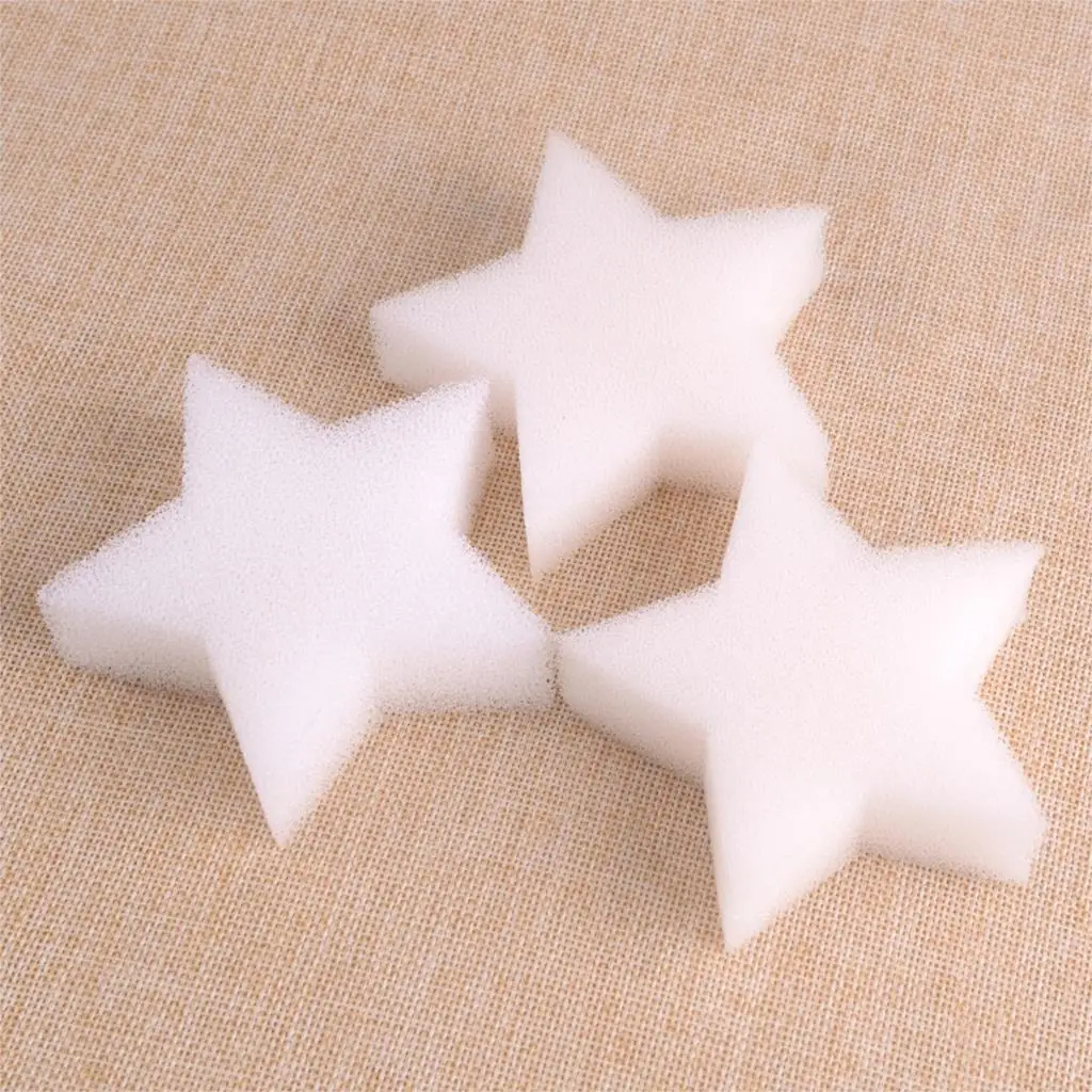 3Pcs Hot White Tub Oil Absorbing Straw Type Cellulose Spa Pool Scum Absorber Star Sponge