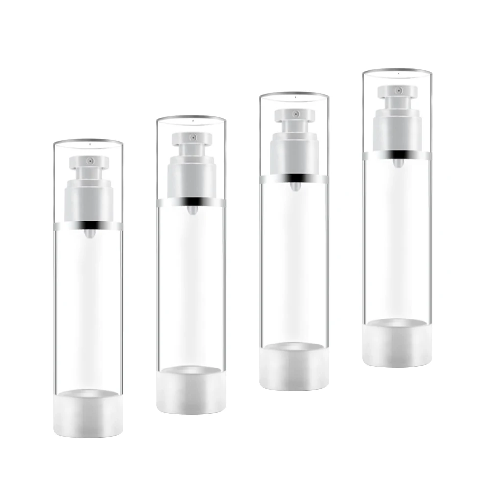 

3 Pcs Sunscreen Spray Bottles Press Pump Cosmetics Sprayer Travel Mini Portable Reusable Subpackaging Bottles Leakproof Compact