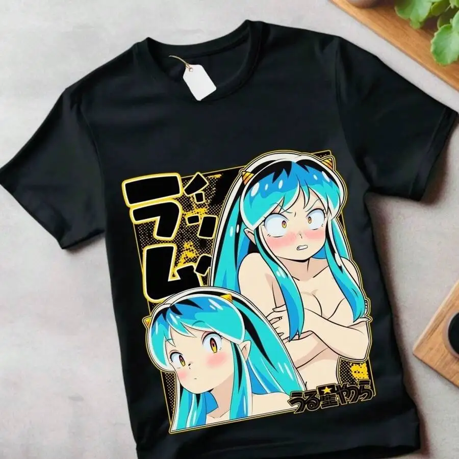 Camiseta de anime Lum Urusei Yatsura, top de moda para chicas lindas