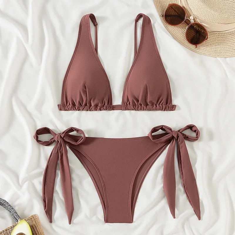 

Сексуальный бандажный купальник, женский комплект бикини, цельный купальник, пляжная одежда, новинка 2025 года, летний купальный костюм для пляжного отдыха, бикини