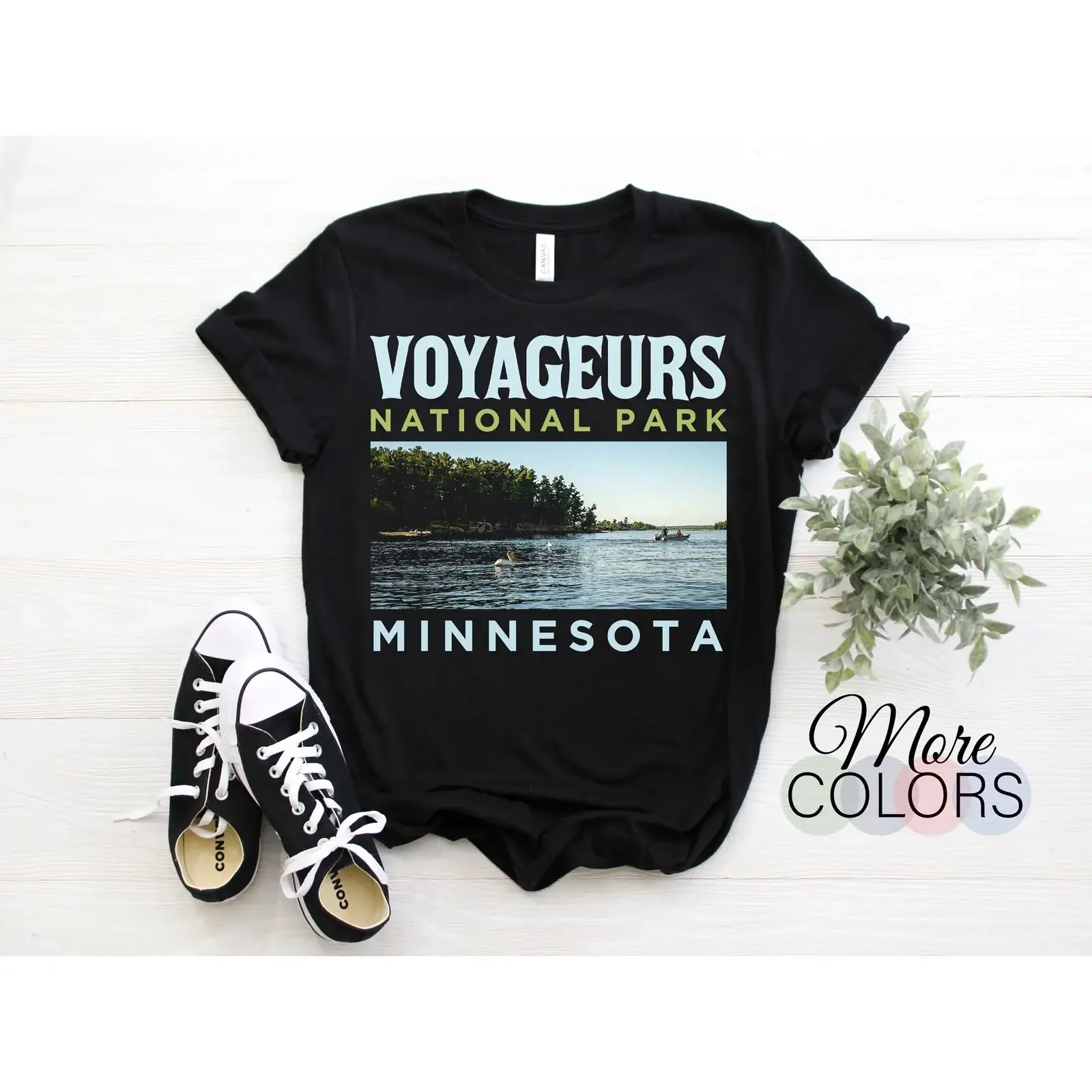 Voyageurs National Park Minnesota Vintage T Shirt USA MN Parks Lover Adventure Outdoors Camping Hiking Travel Souvenir vintage