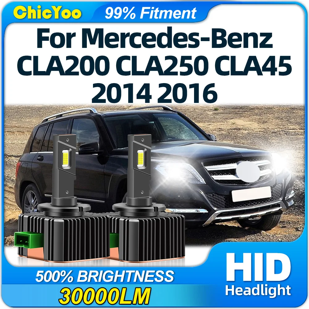 

30000LM Canbus Car Lights HID 120W Xenon Front Headlight Bulbs 12V 6000K For Mercedes-Benz CLA200 CLA250 CLA45 2014 2016