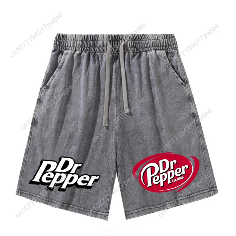 D-DR P-Pepper السراويل رجل إمرأة مراهق ريترو سراويل قصيرة خمر القطن مطاطا لينة شورتات للبحر السراويل المخصصة
