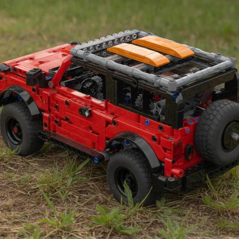 984 Pièces Véhicule de Construction Modulable avec Direction et Boîte de Vitesses MOC, Blocs de Construction Personnalisables, Modèle de Briques pour Enfants, Jouet DIY, Cadeaux de Fêtes