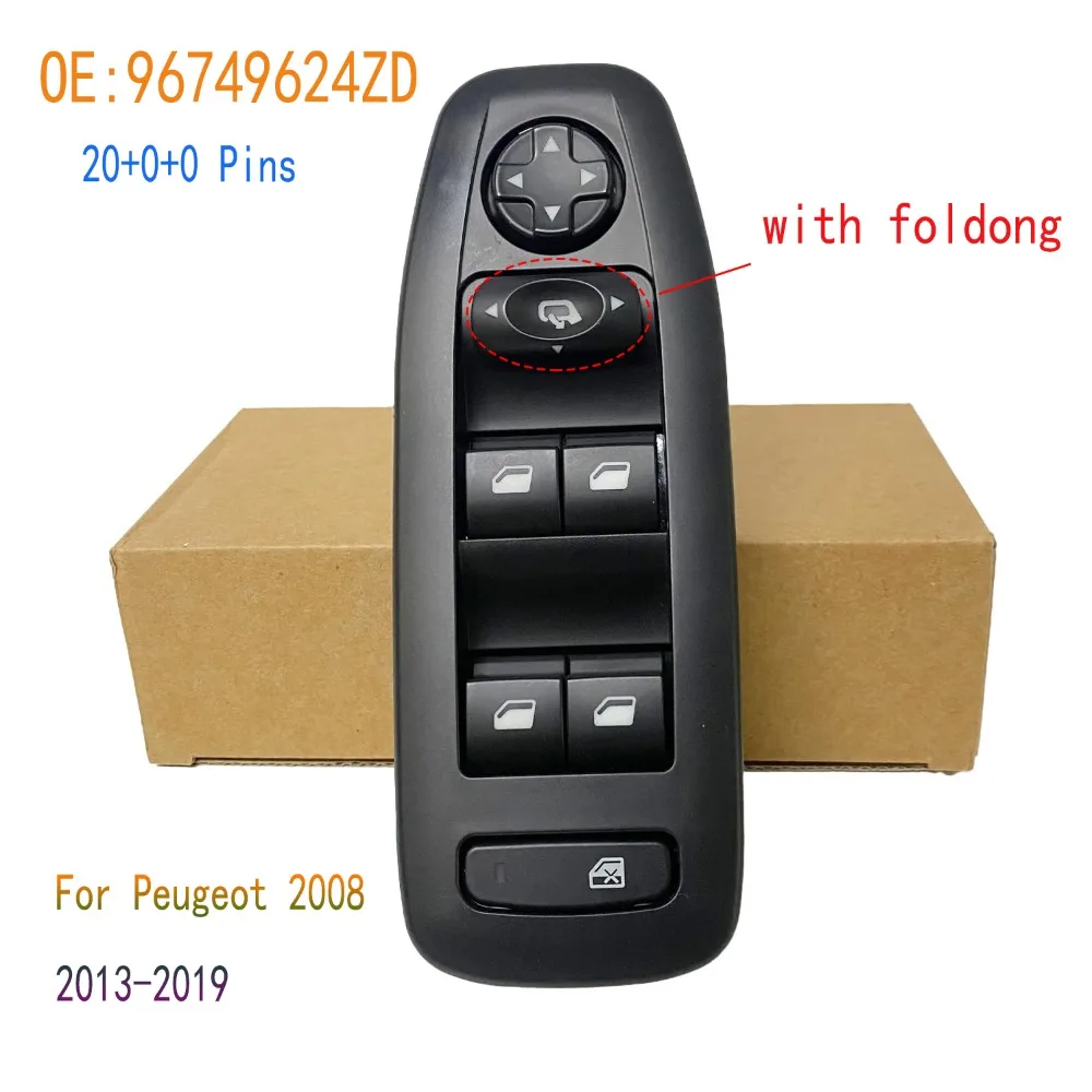 

Car Aaccessories for Peugeot 2008 5 Door Hatchback 2013-2019 front left Electric power Window Switch Lifter Control Button parts