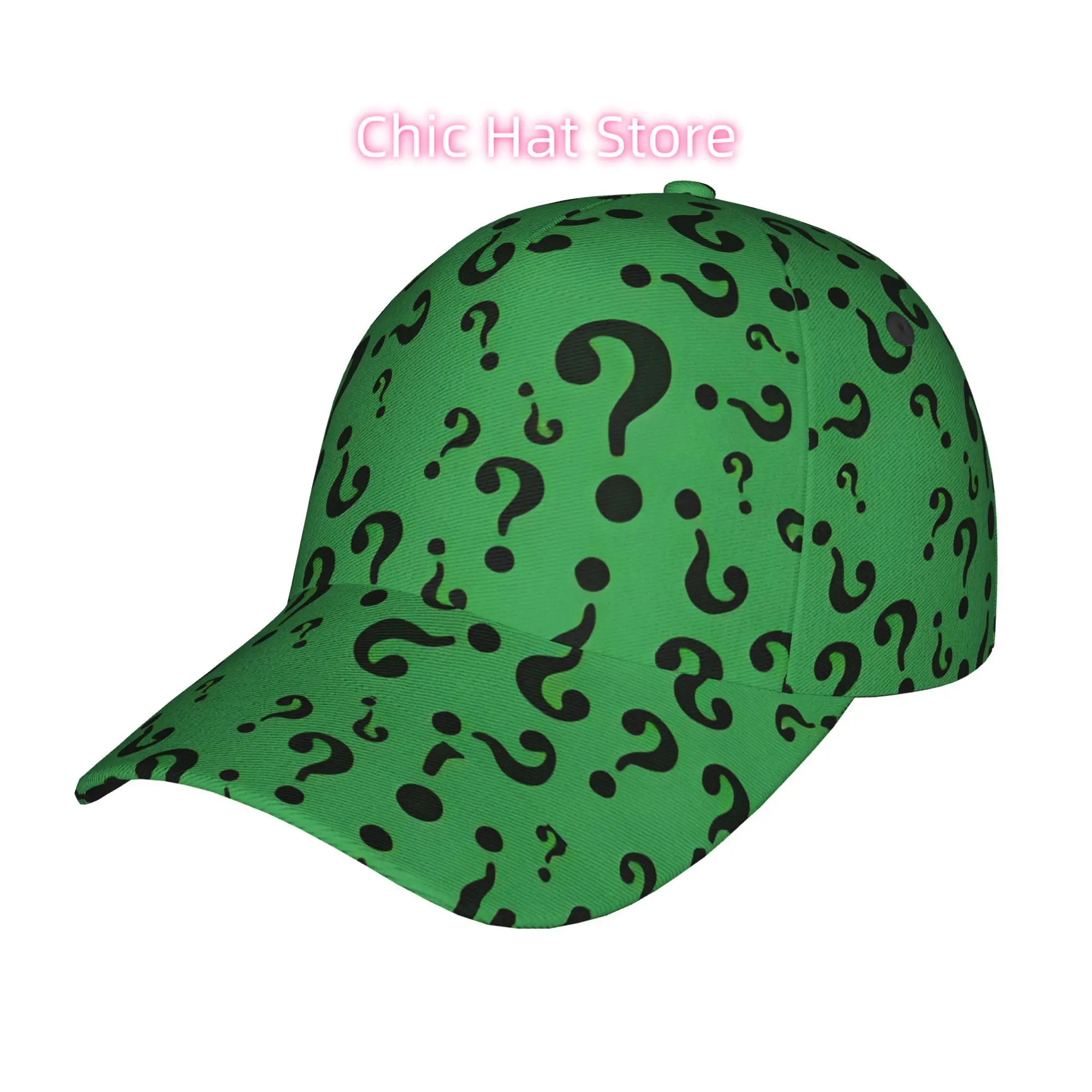 A Single Piece of a Question Mark Design Baseball Cap Suitable for All Genders - a Lightweight And Adjustable Sun Hat Featuring