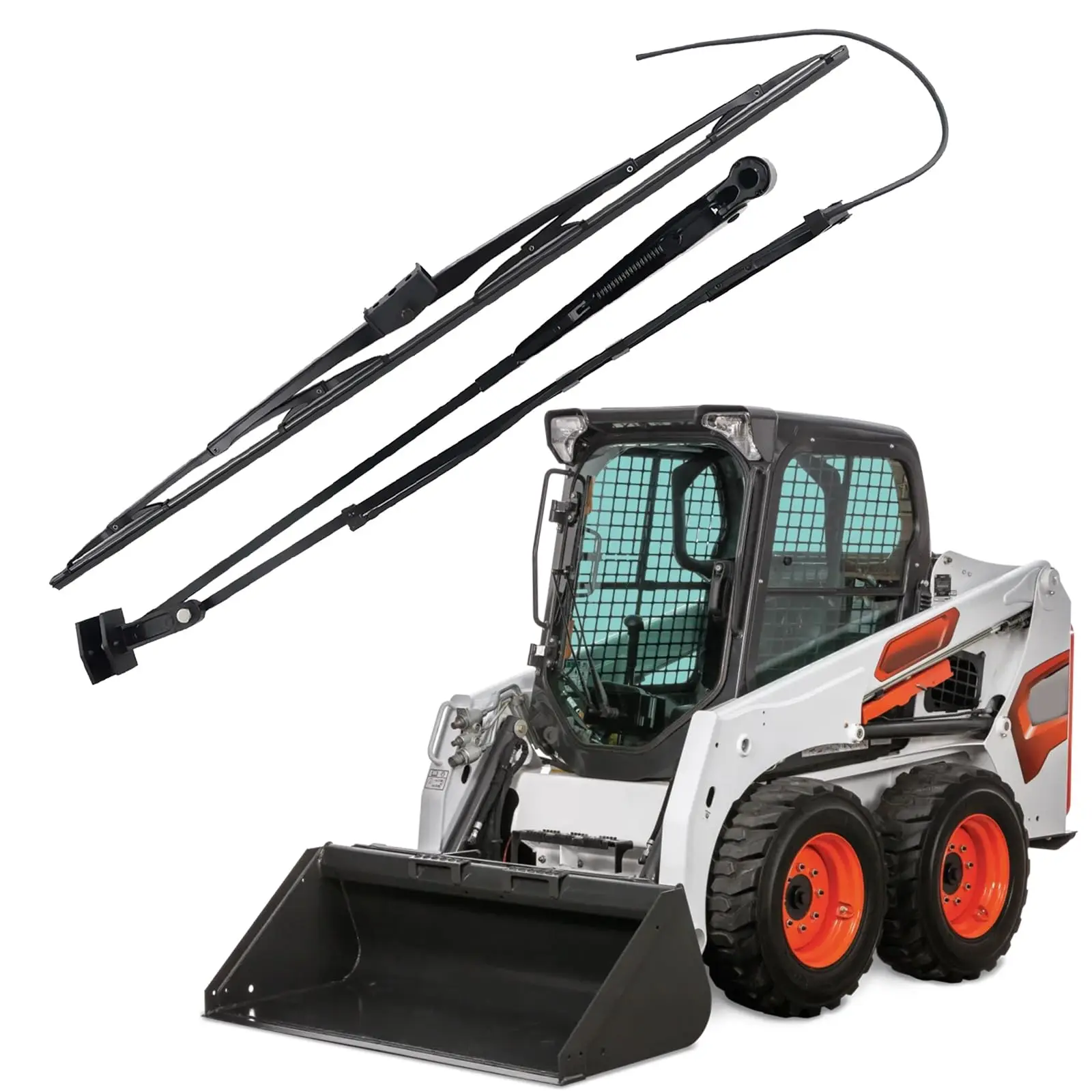 

Wiper Arm And Blade Set For Skid Steer Loaders Models A770 S450 S510 S530 S550 S570 S590 S595 S630 S650 S740 T450 T550 T590